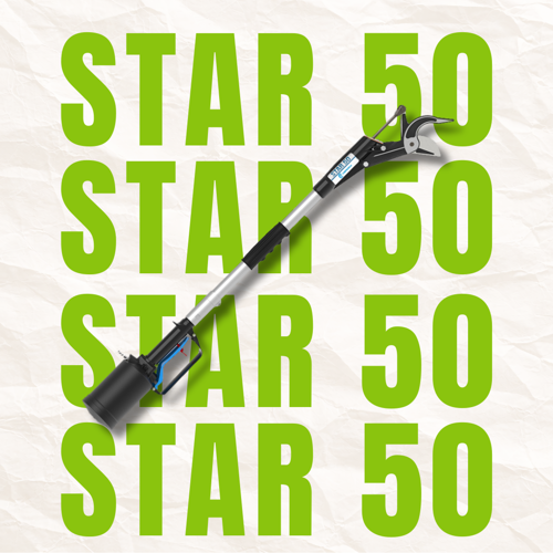Picture of CAMPAGNOLA Star 50 - Pneumatikus magassági ágvágó egyenes pengével (1m kiterjesztő rúddal)